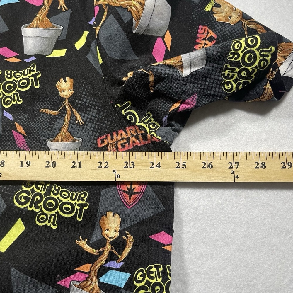 Marvel Guardians of the Galaxy Groot Button Up Shirt Large 100% Cotton - Picture 6 of 7